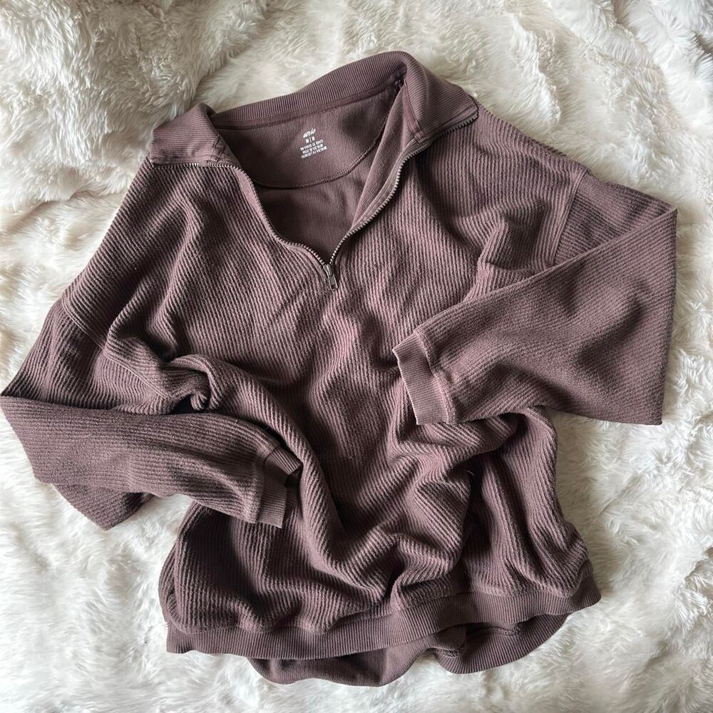 Aerie Women's Brown Quarter Zip